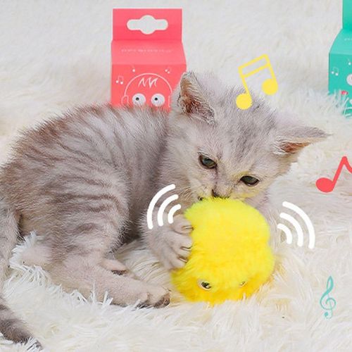 Interactive Plush Cat Toy - Safe & Engaging Ball for Cats