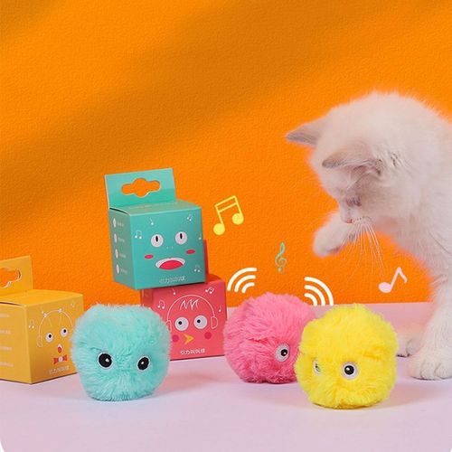 Interactive Plush Cat Toy - Safe & Engaging Ball for Cats
