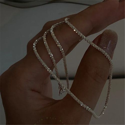Sparkling Clavicle Chain Choker Necklace - Trendy Fashion Jewelry