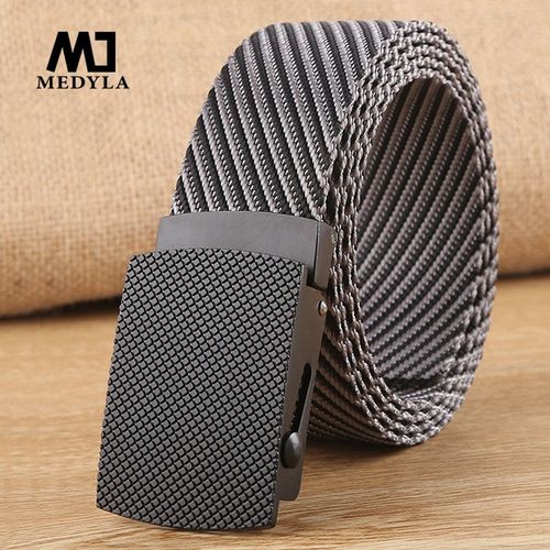 MEDYLA Adjustable Tactical Belts - Durable Nylon for Outdoor Travel & Jeans