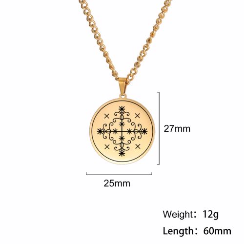 Dawapara Vintage Voodoo Symbol Pendant Necklace - Stylish Accessory