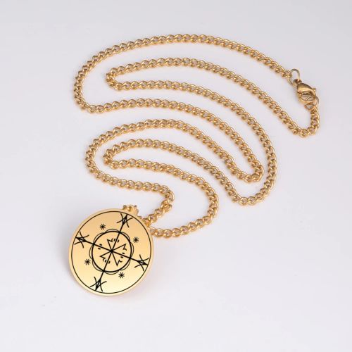 Dawapara Vintage Voodoo Symbol Pendant Necklace - Stylish Accessory