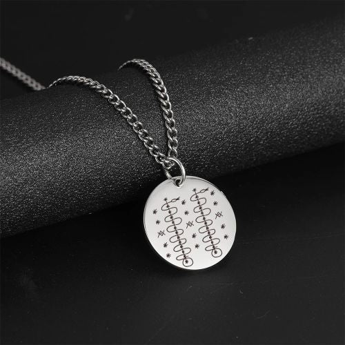 Dawapara Vintage Voodoo Symbol Pendant Necklace - Stylish Accessory