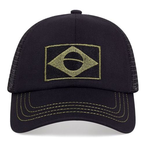 Brazilian Flag Camouflage Cap - Adjustable Casual Baseball Hat