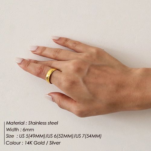 e-Manco Stainless Steel Stacking Rings - Elegant Fashion Jewellery