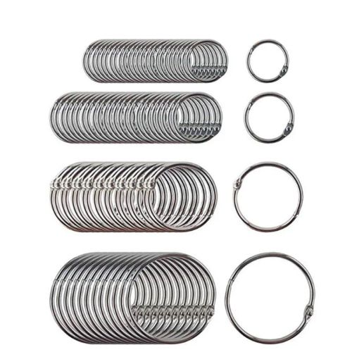 Moonrise Nickel Plated Book Rings - Durable Loose Leaf Binder Rings