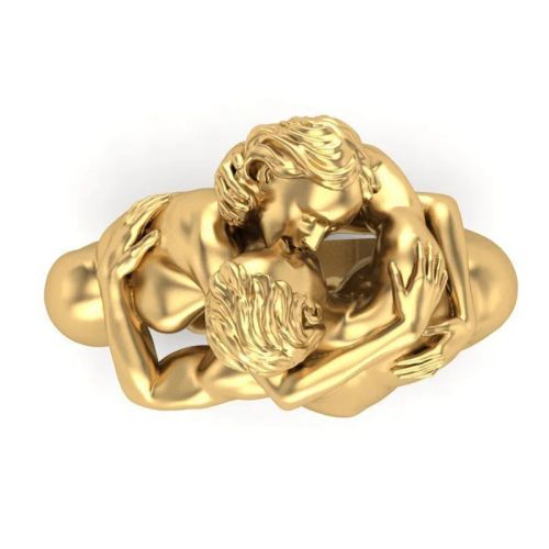 Unique Adam and Eve Rings - Trendy Cocktail Engagement Wedding Rings