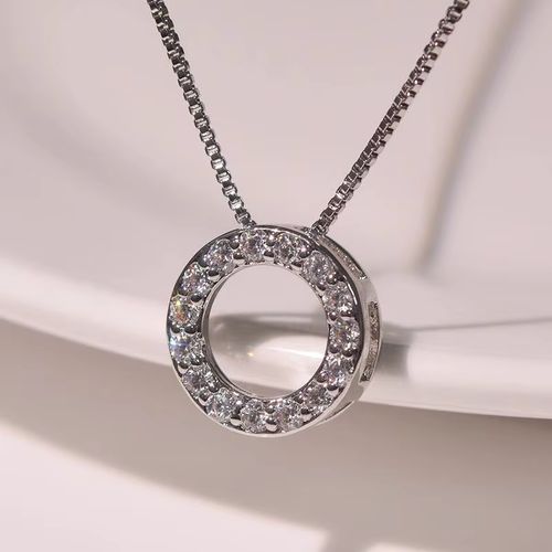 Huitan Geometric Pendant Necklace - Elegant Design for Weddings - 45cm / XL863