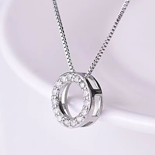 Huitan Geometric Pendant Necklace - Elegant Design for Weddings - 45cm / XL863