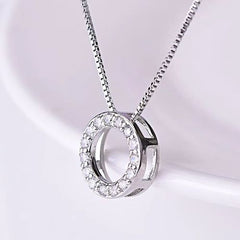 Huitan Geometric Pendant Necklace - Elegant Design for Weddings - 45cm / XL863