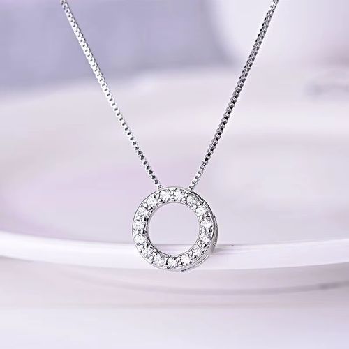 Huitan Geometric Pendant Necklace - Elegant Design for Weddings - 45cm / XL863