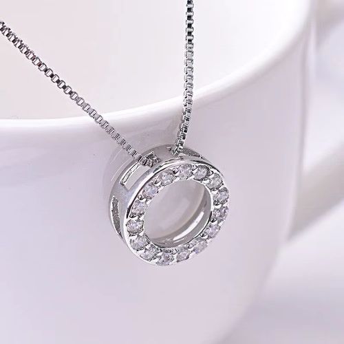 Huitan Geometric Pendant Necklace - Elegant Design for Weddings - 45cm / XL863