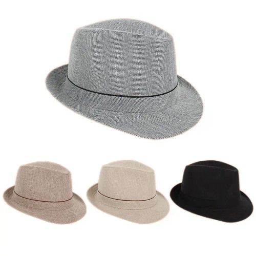 Zhaoxijiu Classic Plaid Fedora Hat for Casual Outdoor Style