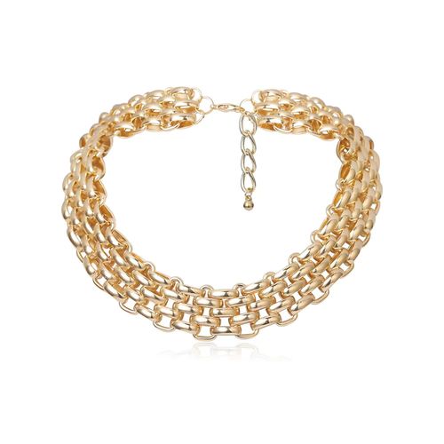 PuRui Statement Choker Necklace - Trendy Geometric Chain Necklace