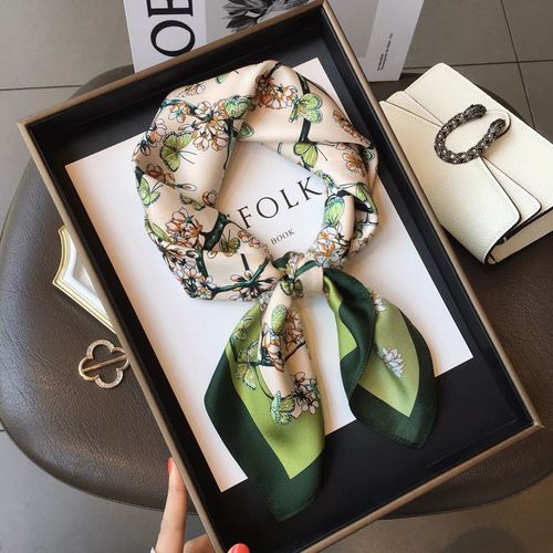 JTVOVO Luxury 70x70CM Printed Scarf - Versatile Fashion Accessory