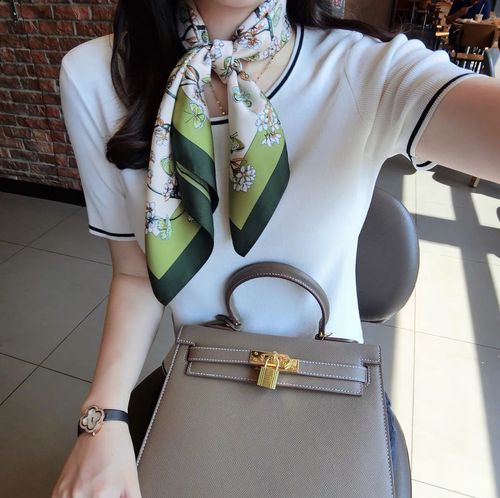 JTVOVO Luxury 70x70CM Printed Scarf - Versatile Fashion Accessory