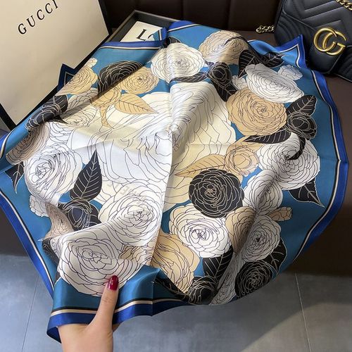 JTVOVO Luxury 70x70CM Printed Scarf - Versatile Fashion Accessory
