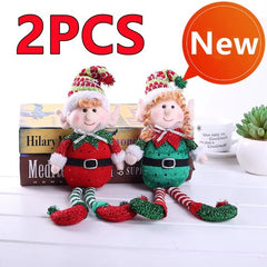 Handcrafted Colourful Plush Christmas Elves - Adorable Festive Decor