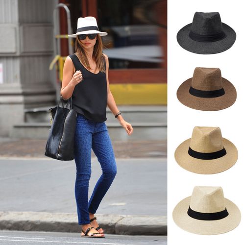 Havana Retro Fedora Hat - Breathable Stylish Sun Protection - Casual