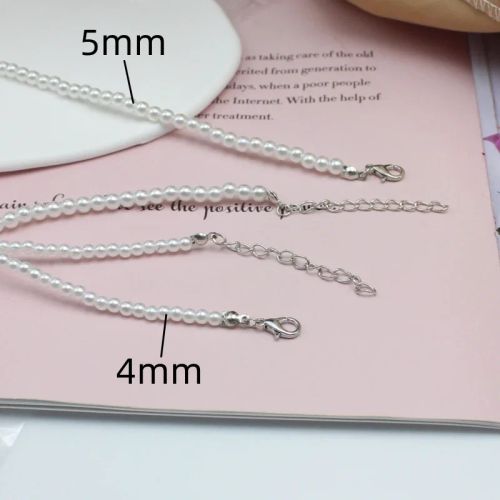 DAIZHEMEI Elegant Imitation Pearl Necklace for Romantic Weddings