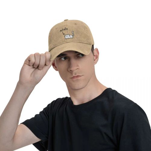 Novelty Cat Print Cap - Adjustable Sun Protection Baseball Hat - Outdoor Wear