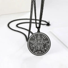 EUEAVAN Pentagram Necklace - Stainless Steel Protection Amulet