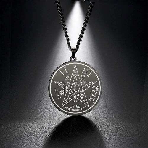 EUEAVAN Pentagram Necklace - Stainless Steel Protection Amulet