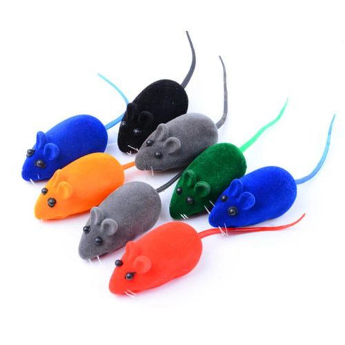 Interactive Silicone Cat Toy - Engaging Mice Sound for Pets - random 1pc