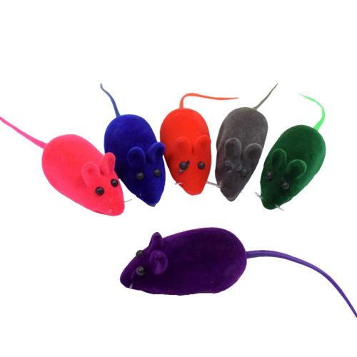 Interactive Silicone Cat Toy - Engaging Mice Sound for Pets - random 1pc