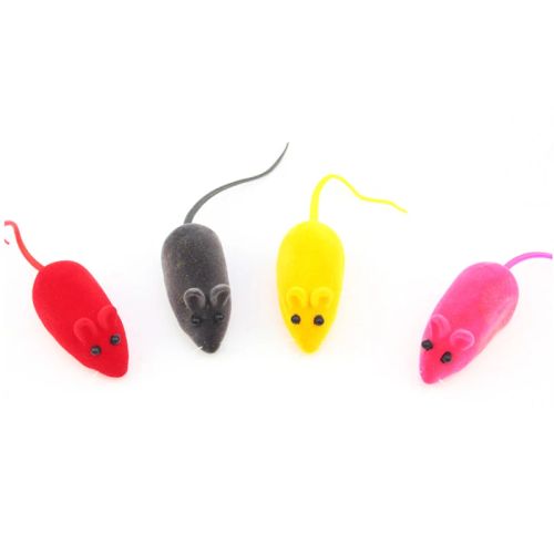 Interactive Silicone Cat Toy - Engaging Mice Sound for Pets - random 1pc