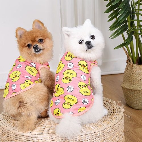 Comfortable Cotton Summer Dog Shirt for Small Breeds - Pet Clothes