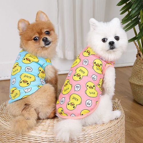 Comfortable Cotton Summer Dog Shirt for Small Breeds - Pet Clothes