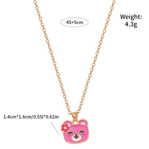 Meirenpeizi Cute Animal Pendant Necklace - Fashionable Elegance