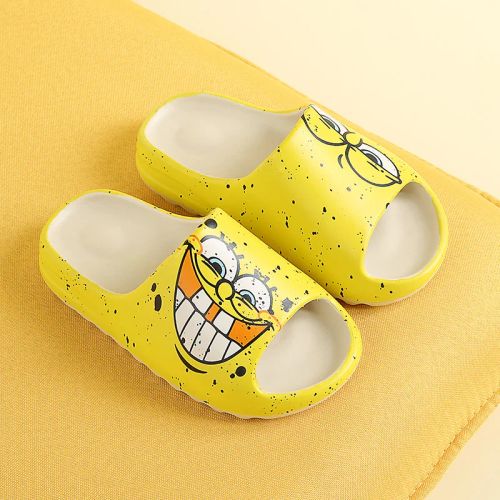 Bandai SpongeBob Cartoon Slippers - Soft Non-Slip Summer Shoes