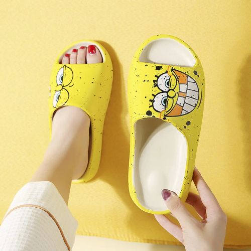 Bandai SpongeBob Cartoon Slippers - Soft Non-Slip Summer Shoes