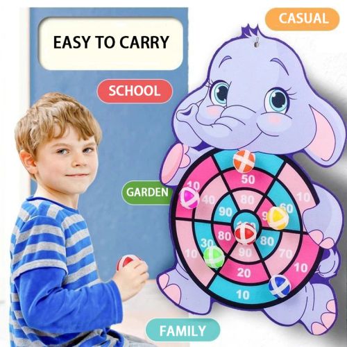 Cartoon Dart Board Game - Rainbow Animal Designs for Fun Playtime