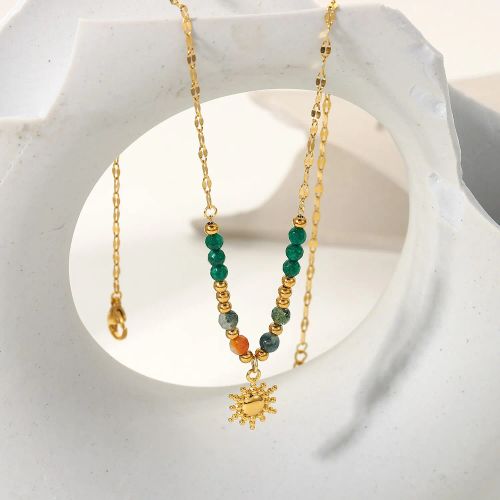 Trendy Handmade Waterproof Necklace with 18K Gold Plating - JDN20919