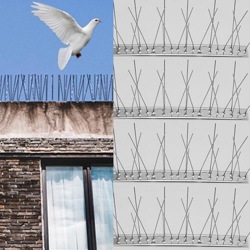 Durable Stainless Steel Bird Spikes - Effective Humane Pest Control