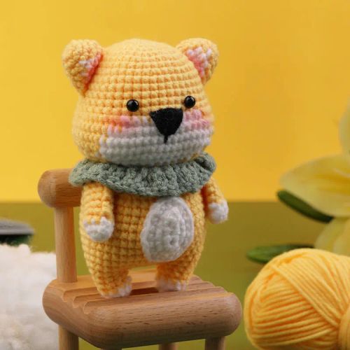 KRABALL DIY Crochet Animal Kit - Easy Plush Dolls for Beginners