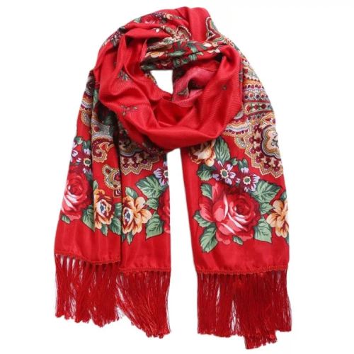 NAAMLOOS Floral Scarf - Multifunctional Fashion Accessory - 190x66 cm