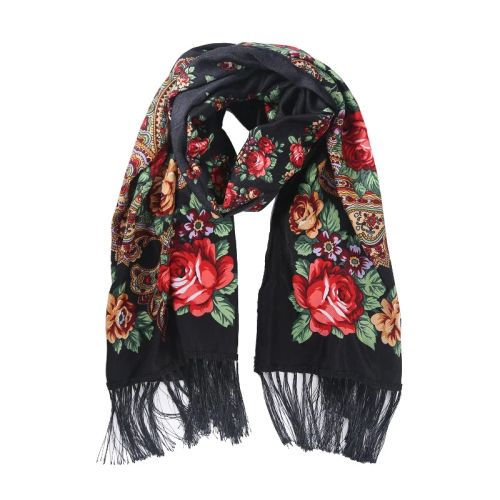 NAAMLOOS Floral Scarf - Multifunctional Fashion Accessory - 190x66 cm