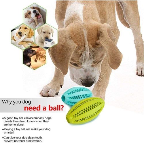 Interactive Dog Toy Ball - Durable Rubber Design for Play & Training