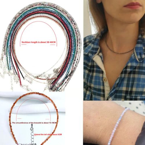 Beaded Necklace & Bracelet Set - Adjustable Length & Casual Style