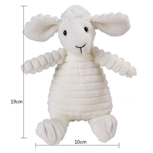 Pawstrip Plush Animal Squeaky Dog Toy - Durable Chew Comfort