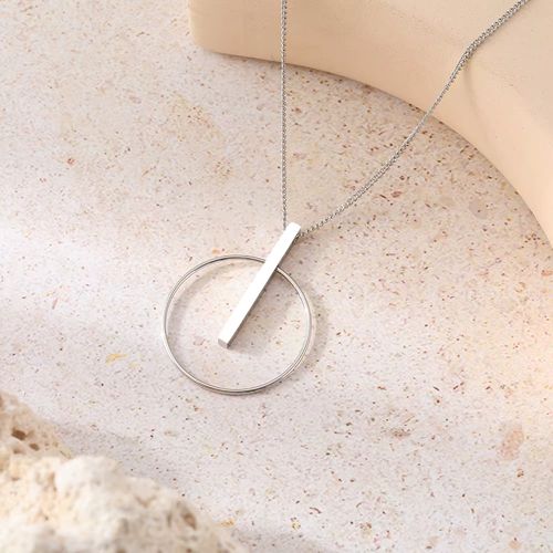 DGIDDK Stainless Steel Pendant Necklace - Durable Fashion Accessory