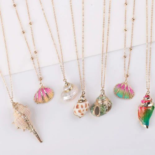 Trendy Bohemian Pendant Necklace - Natural Shell & Conch Design