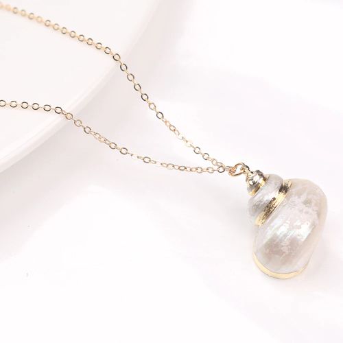 Trendy Bohemian Pendant Necklace - Natural Shell & Conch Design