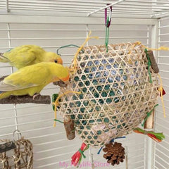 Durable Rattan Bird Toy for Parrots - Eco-Friendly Exercise & Chewing Fun