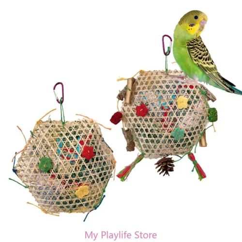 Durable Rattan Bird Toy for Parrots - Eco-Friendly Exercise & Chewing Fun