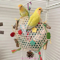 Durable Rattan Bird Toy for Parrots - Eco-Friendly Exercise & Chewing Fun